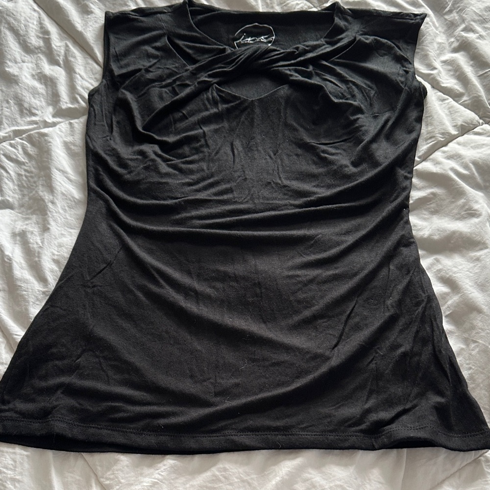 INC International Concepts Black Tank Top